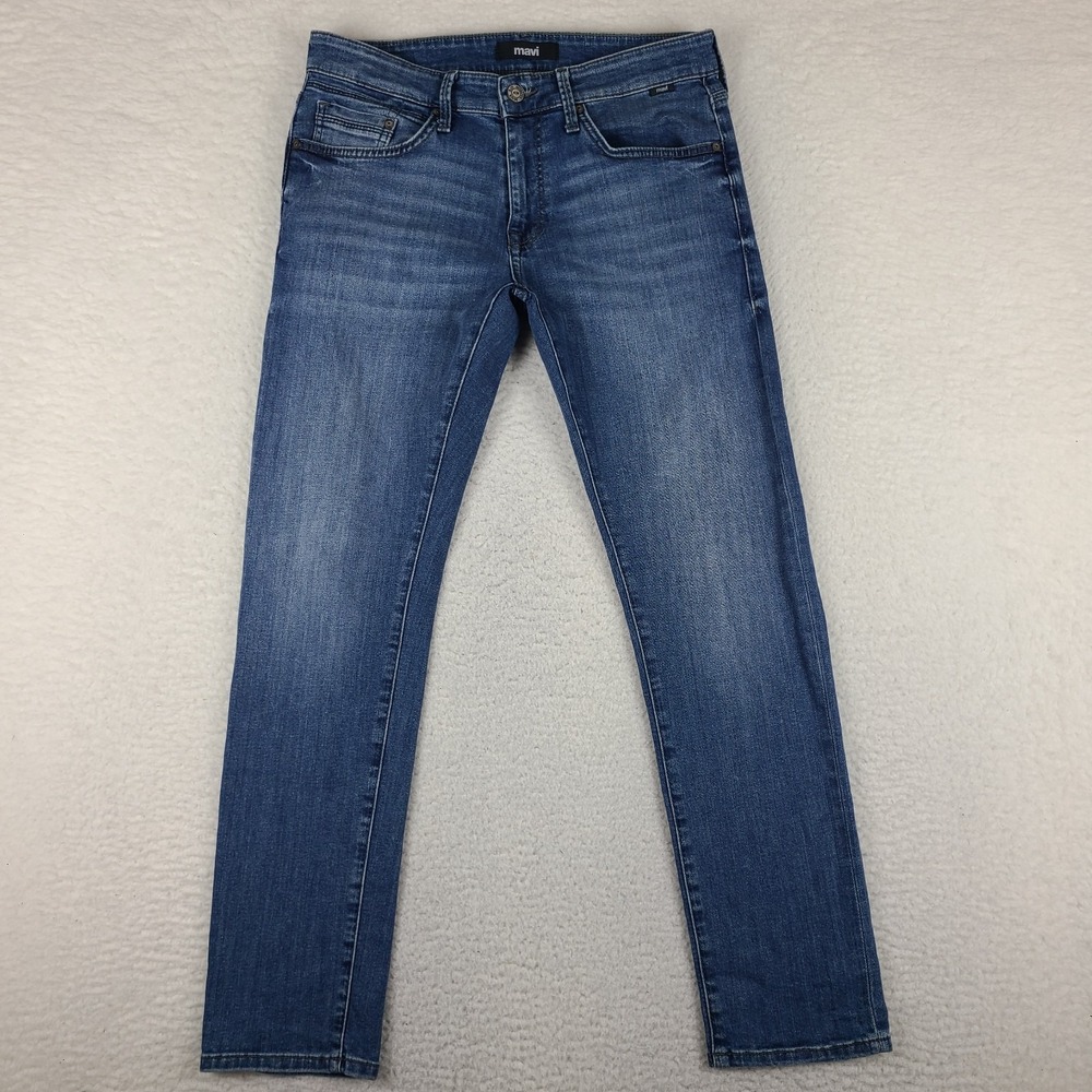 MAVI Jeans Mens 30x30 Blue JAKE Slim Leg Medium Wash Denim